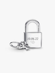 Padlock & Key Dangle Charm