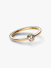 Pandora Era Bezel Sterling Silver Lab-grown Diamond Ring