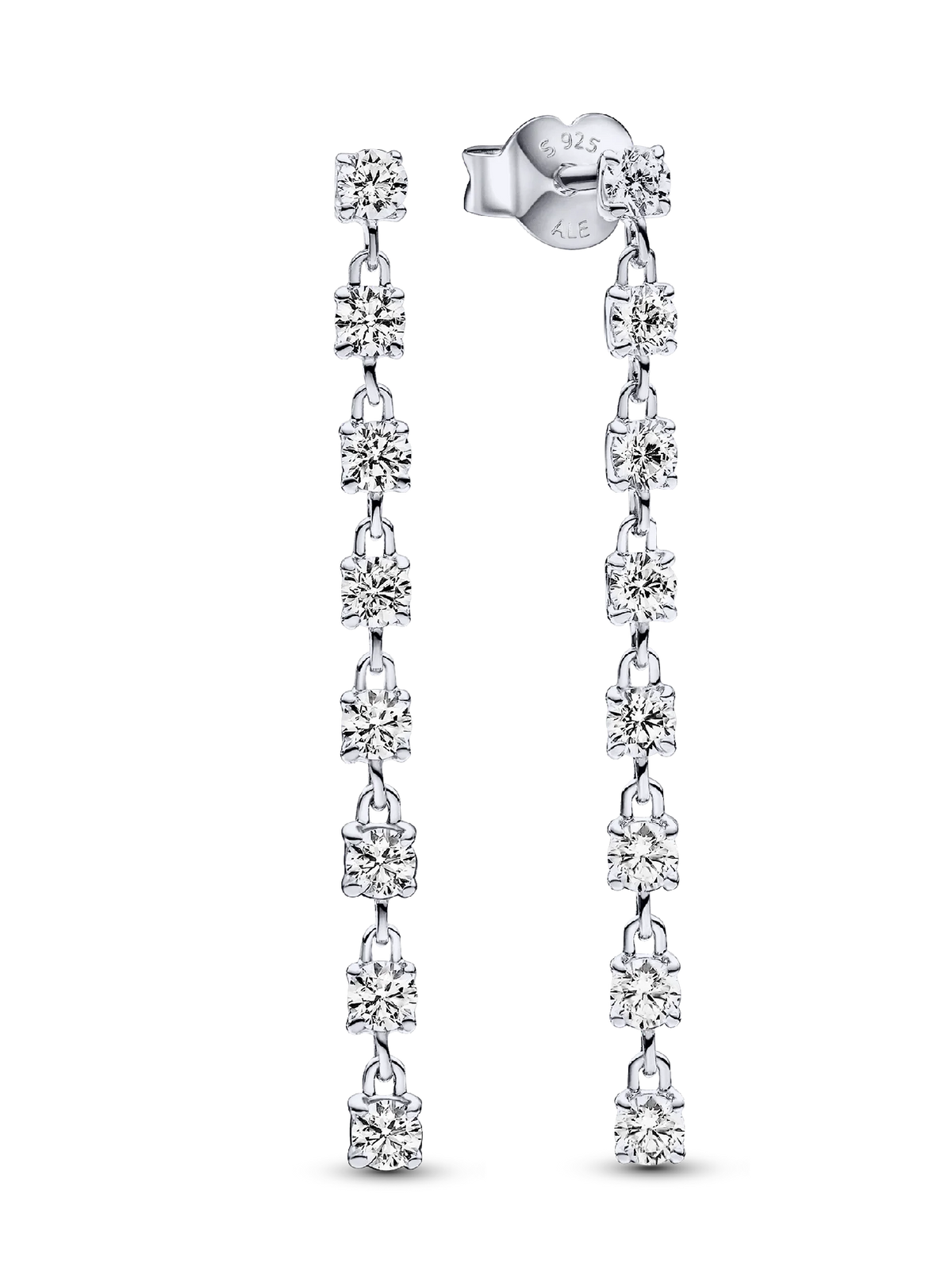 FINAL SALE - Sparkling Eight Stones Drop Earrings