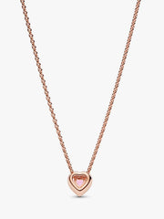 Pink Heart Collier Necklace