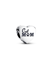 Engravable Cat Mom Heart Charm