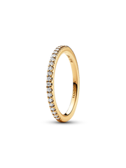 Sparkling Blue Half-Eternity Band Ring