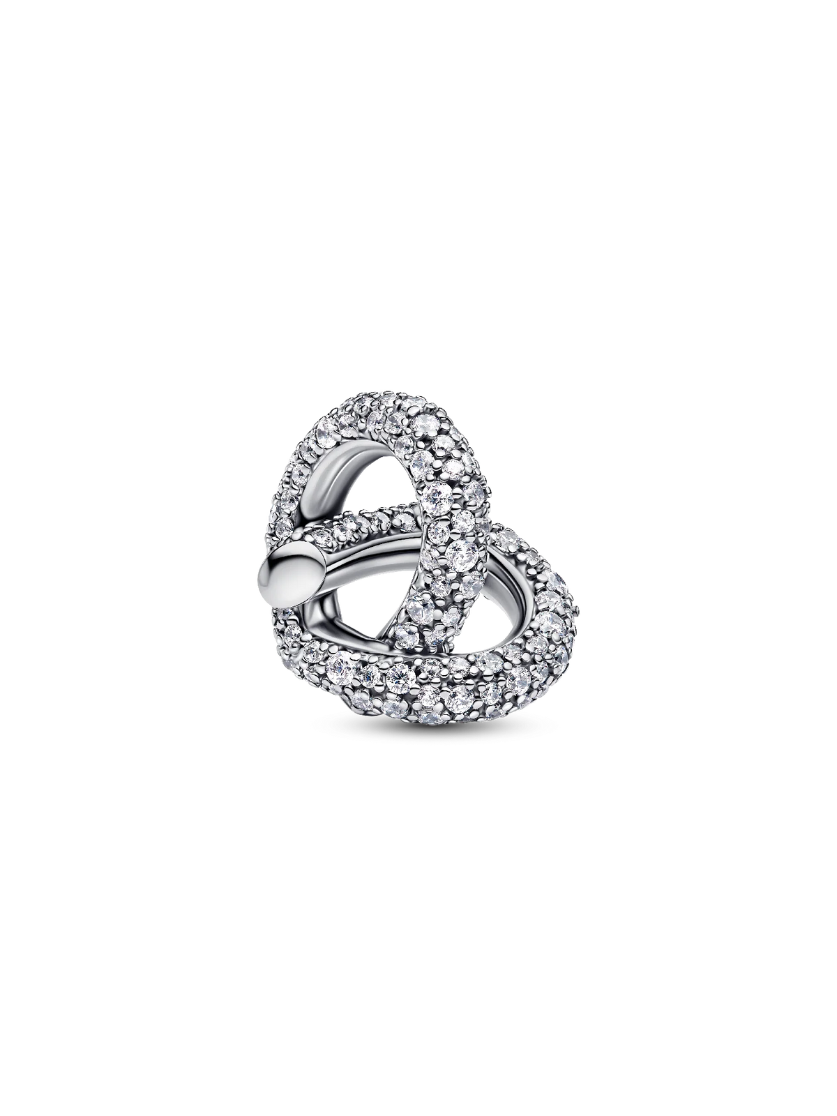 FINAL SALE - Pavé Infinity Knot Heart Charm
