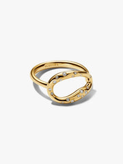 Organically Shaped Stone-Set Statement Ring