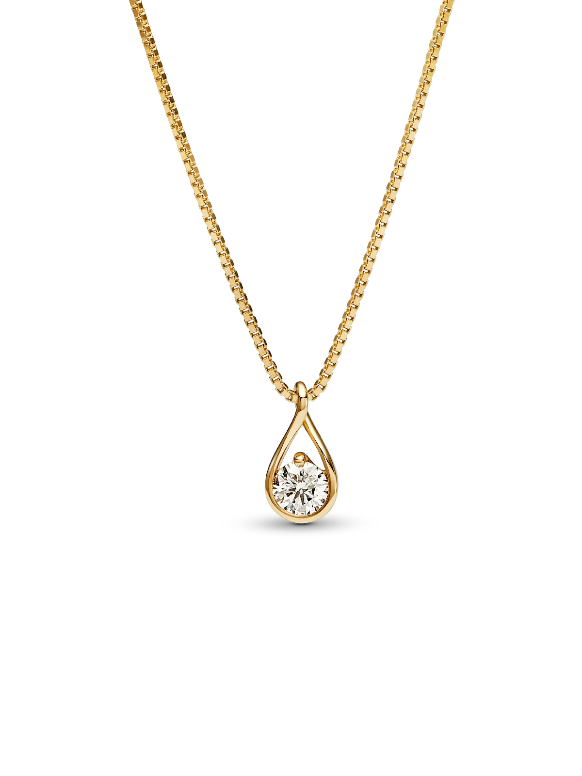 Pandora Infinite 14k White Gold Lab-grown Diamond Pendant Necklace
