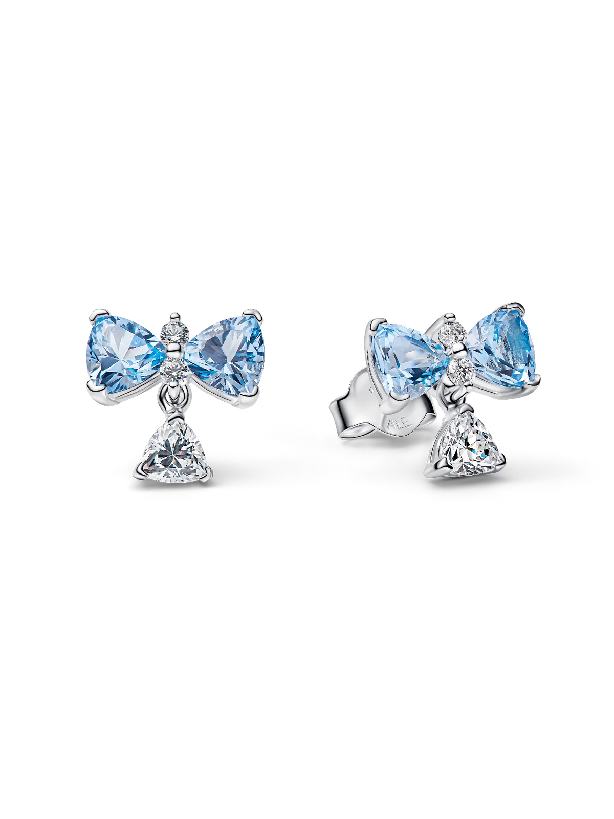 Bridgerton Blue Bow Stud Earrings