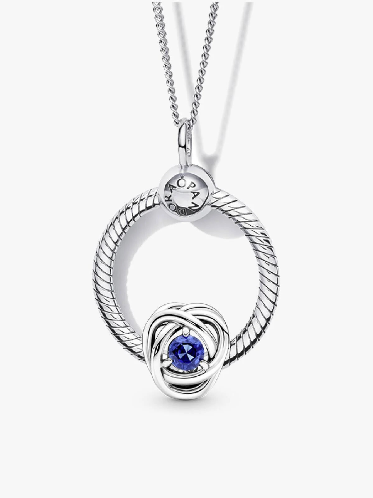 September Birthstone Eternity Circle O Pendant Set