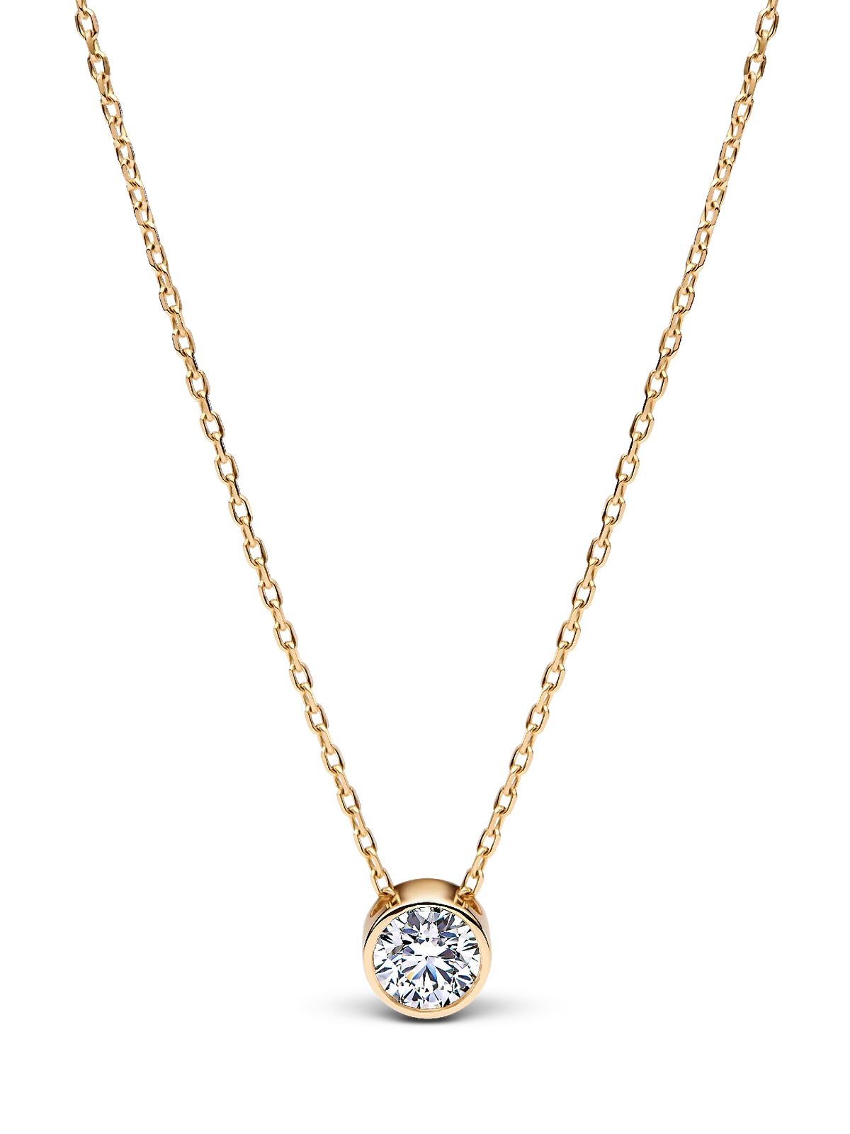 Pandora Era Bezel Lab-Grown Diamond Pendant Necklace