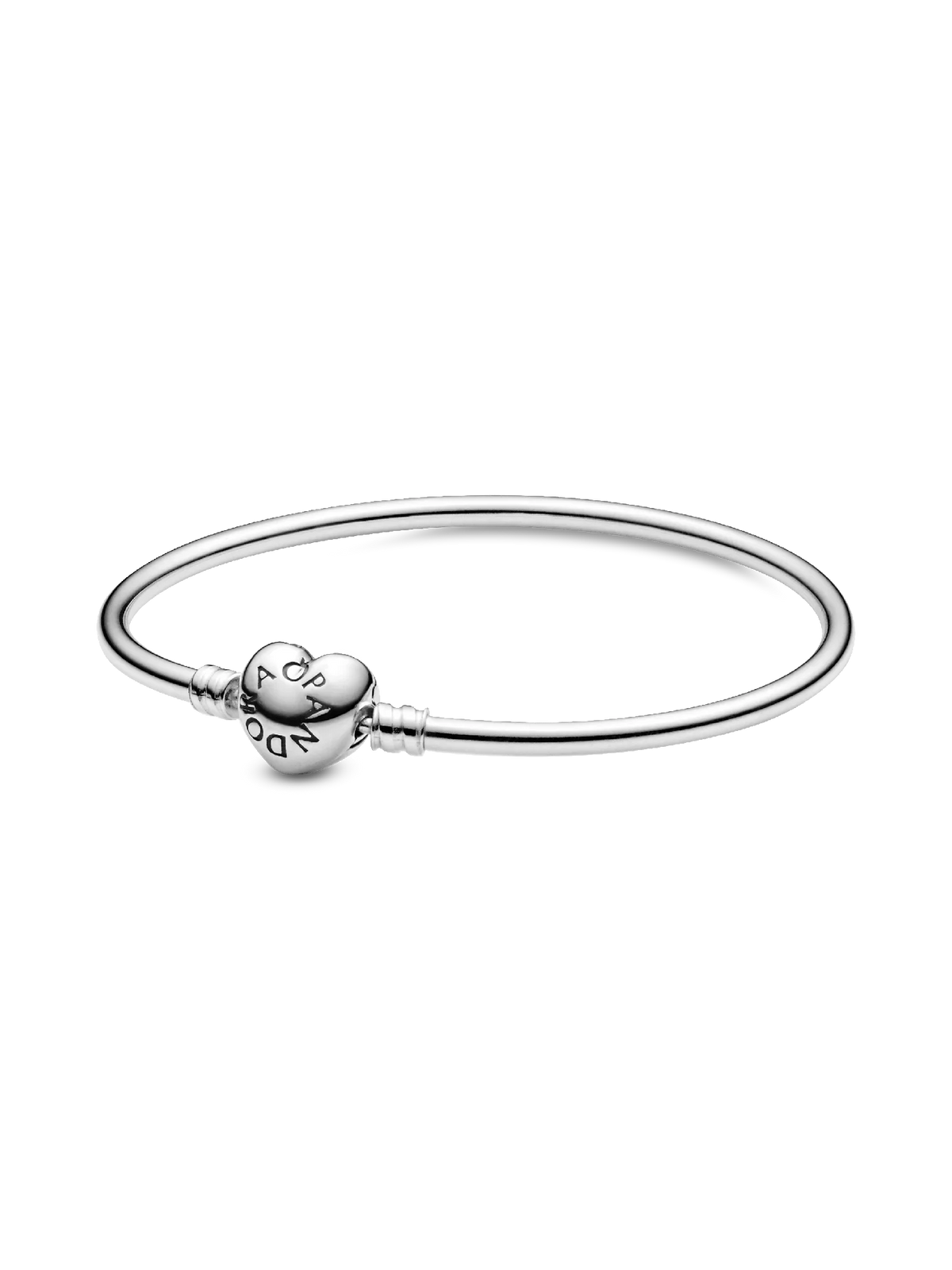 Pandora Moments Heart Clasp Bangle