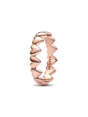 Row of Hearts Ring