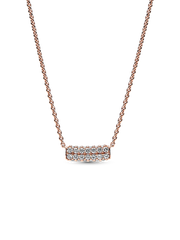 Pandora Timeless Pavé Double-row Bar Collier Necklace