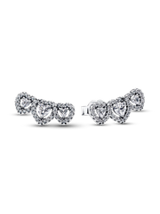 Halo Heart Trilogy Stud Earrings