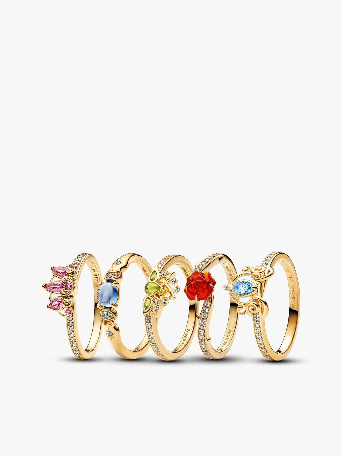 Gold Princess Ring Set