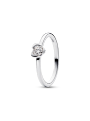 Pandora Talisman Sterling Silver Lab-grown Diamond Heart Ring