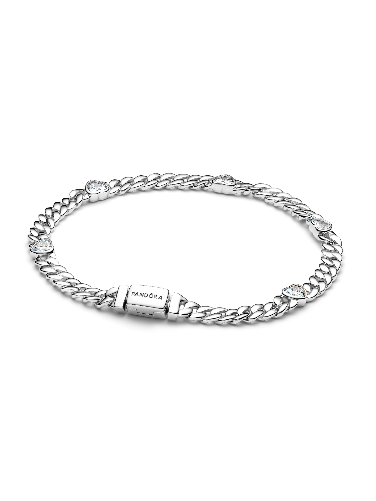 Heart Cuban Chain Bracelet