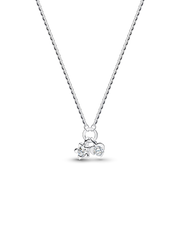 Pandora Talisman Sterling Silver Lab-Grown Diamond Heart & Star Dangle Pendant Necklace