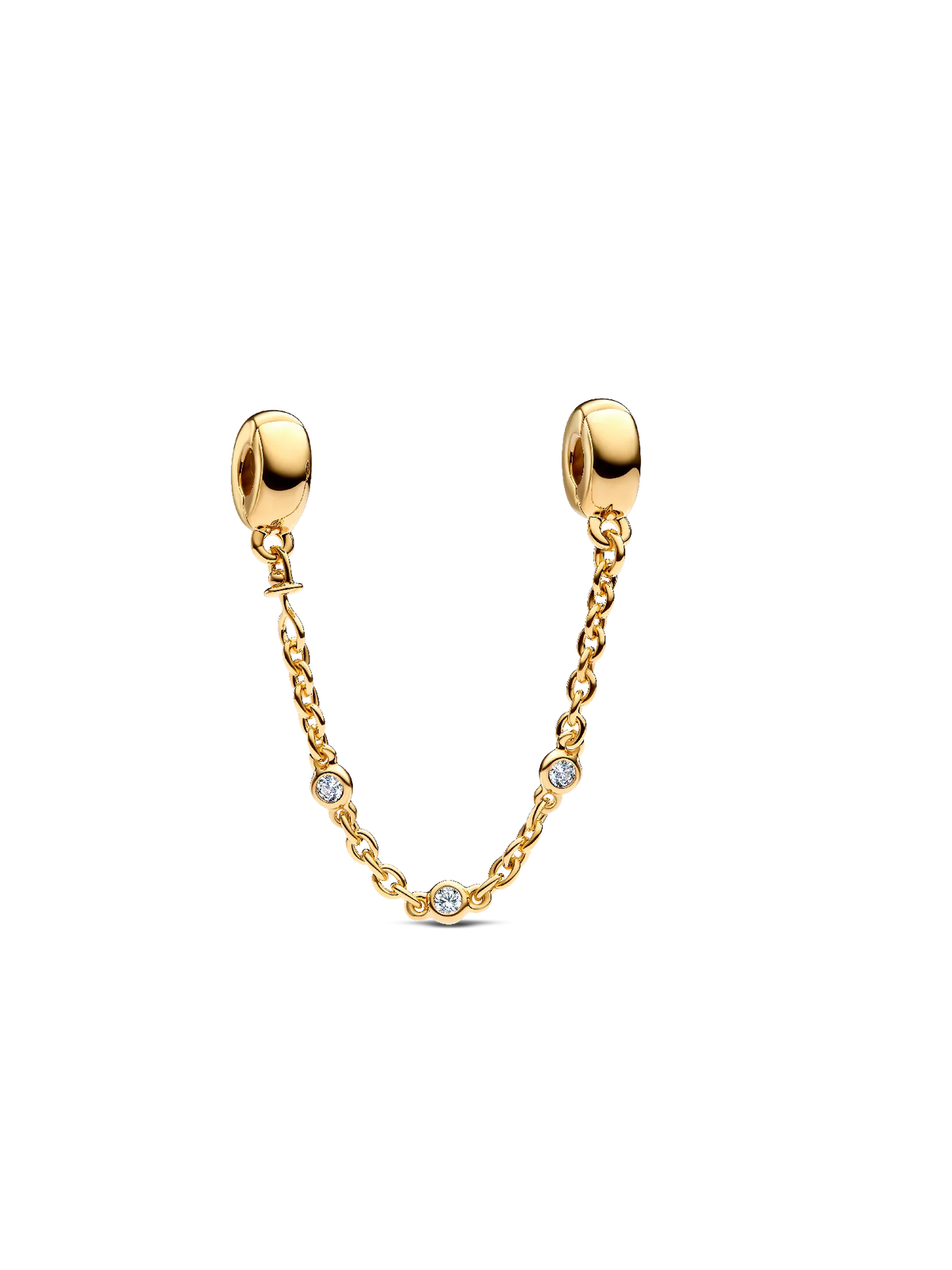 Triple Clear Stone Safety Chain