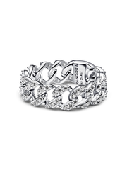 Pavé Cuban Chain Ring