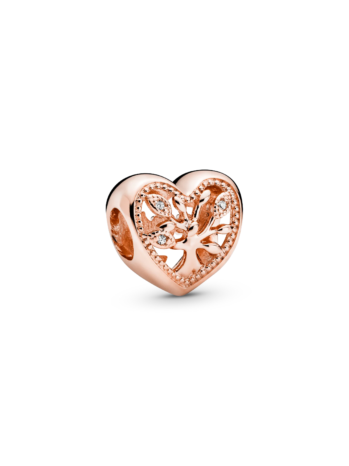 FINAL SALE - Openwork Family Tree Heart Charm