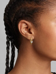 FINAL SALE - Pandora Infinite 14k Gold Lab-grown Diamond Hoop Earrings