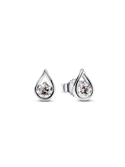 Pandora Infinite Sterling Silver Lab-grown Diamond Earrings