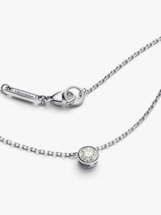 Pandora Era Bezel Sterling Silver Lab-grown Diamond Pendant Necklace