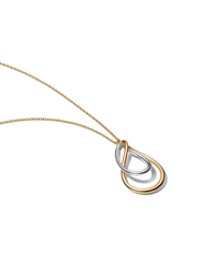 Two-Tone Double Pendant Necklace