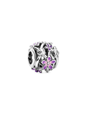 Openwork Purple Daisy Charm
