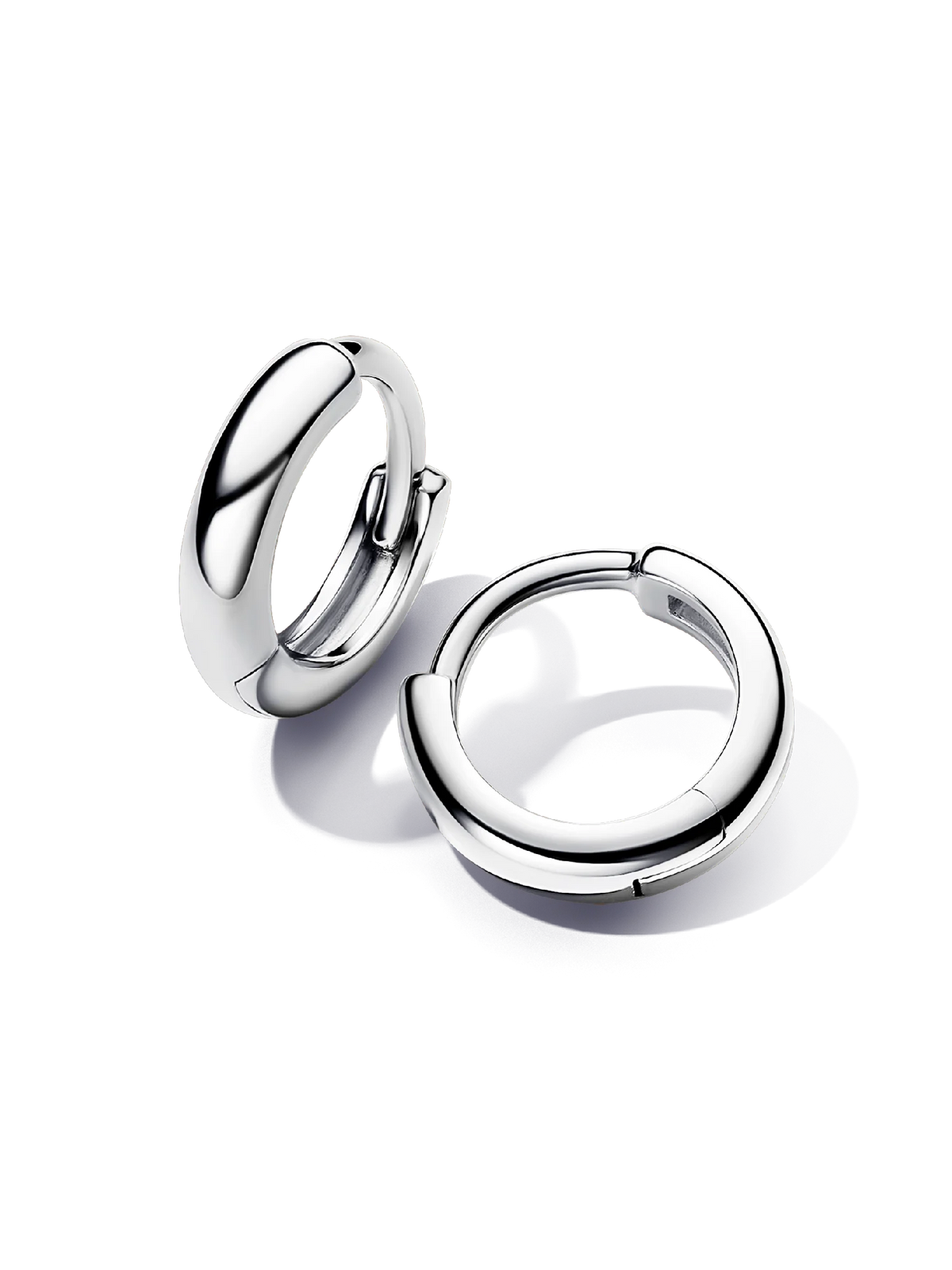 Round Huggie Hoop Earrings