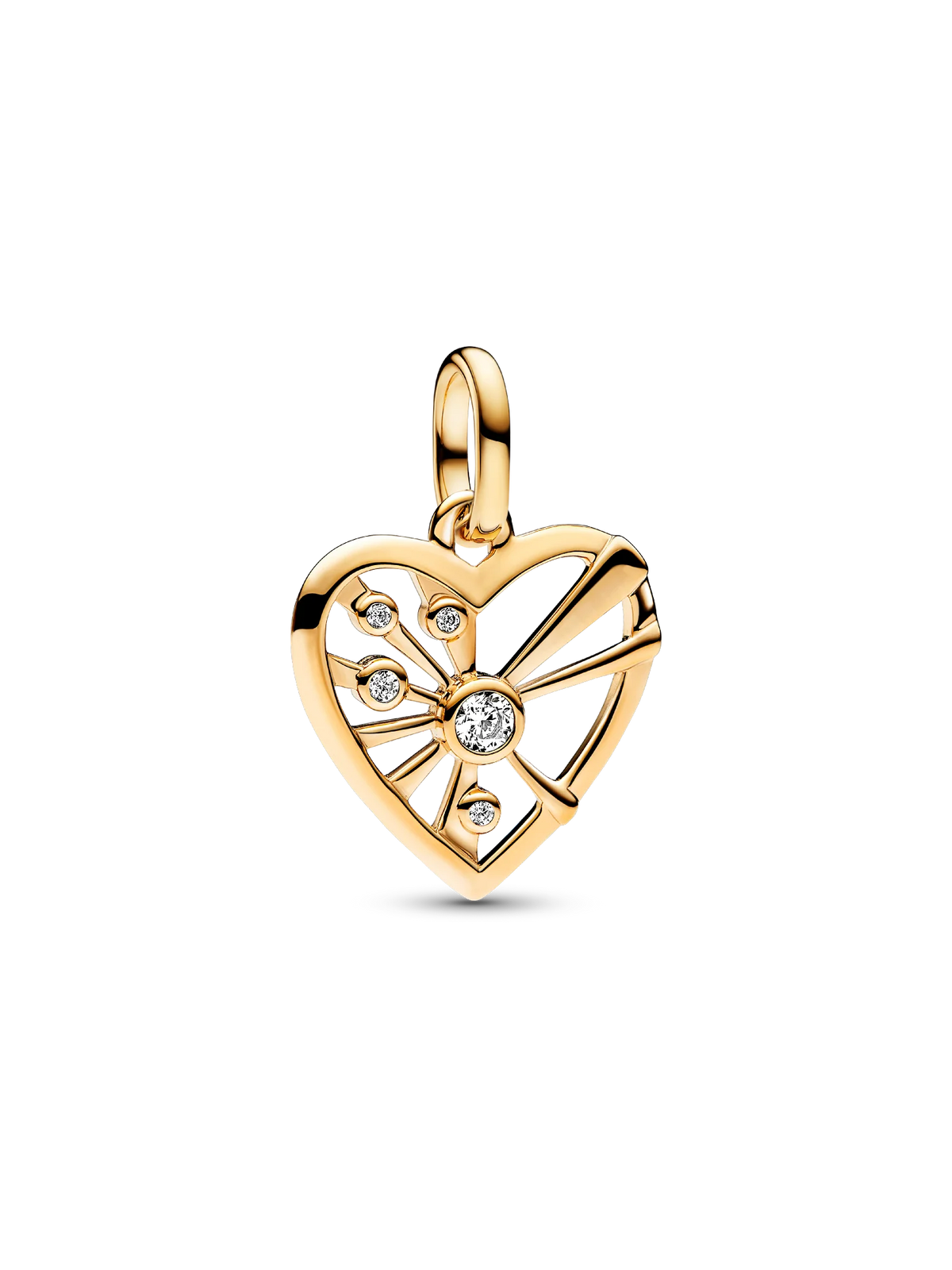 FINAL SALE - Heart & Rays Medallion Charm