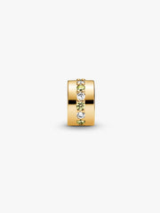 Clear Sparkling Row Clip Charm