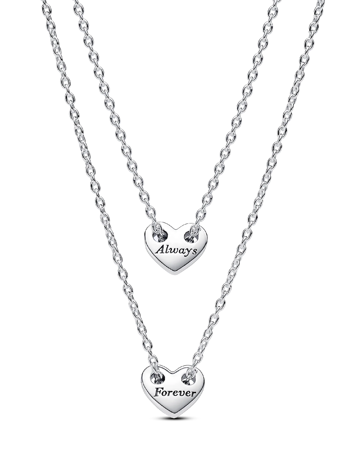 FINAL SALE - Forever & Always Splittable Heart Collier Necklaces