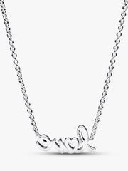 Sparkling Handwritten Love Collier Necklace