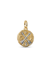 Crossing Arrows Medallion Charm