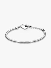 Pandora Moments Heart T-Bar Snake Chain Bracelet