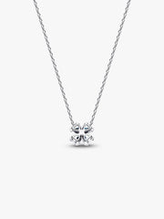 Sparkling Lucky Clover Pendant Necklace